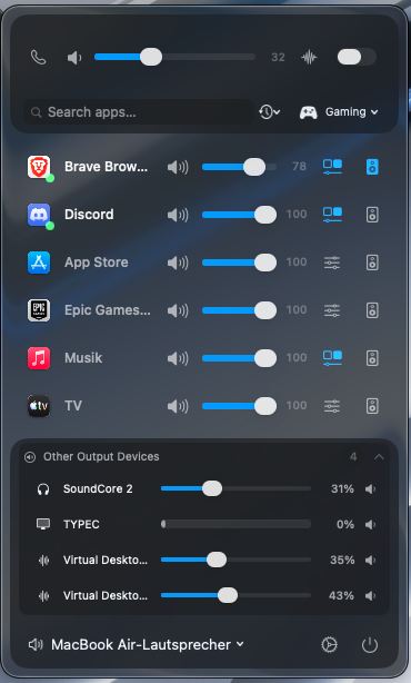 Individual App Control